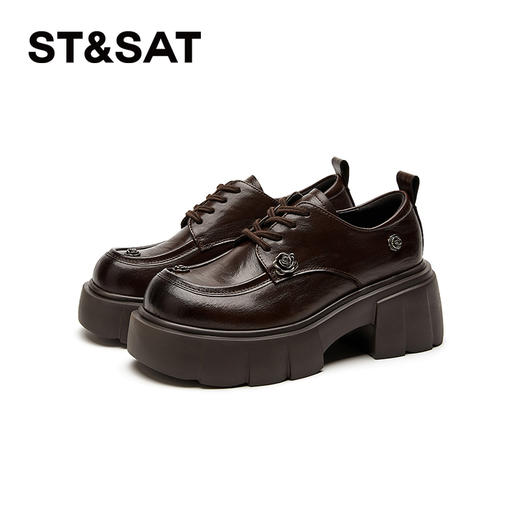 【绒里可选】星期六复古山茶花厚底增高乐福鞋SSC3112E8T/SSC411DERA 商品图8