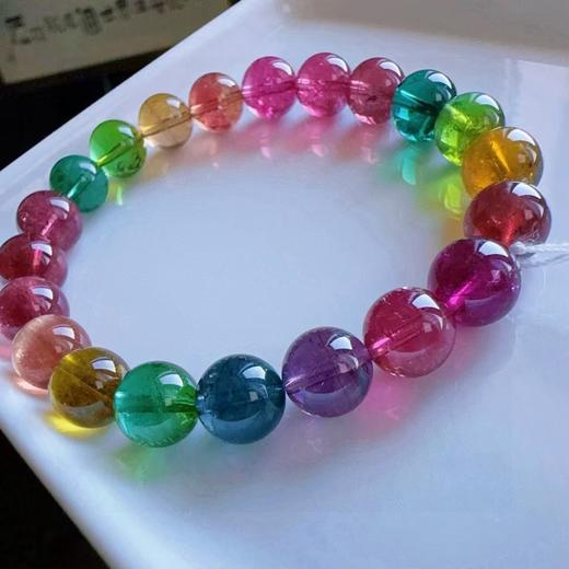 9mm-10mm单圈彩虹碧玺手串 商品图2