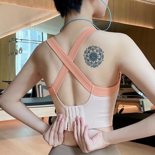 新款防震大胸聚拢瑜伽背心女一体式跑步上衣健身文胸bra MX WX-576 商品图2
