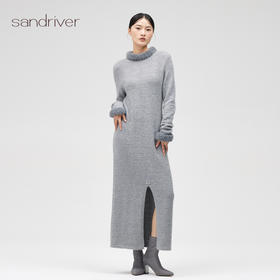 西藏羊绒女超长开叉套衫SJF96W312N