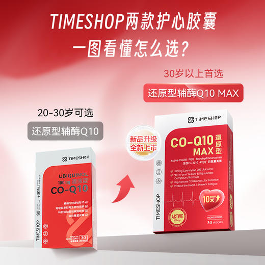 官方店朱茵代言TimeShop还原型辅酶Q10max调理 白 商品图1