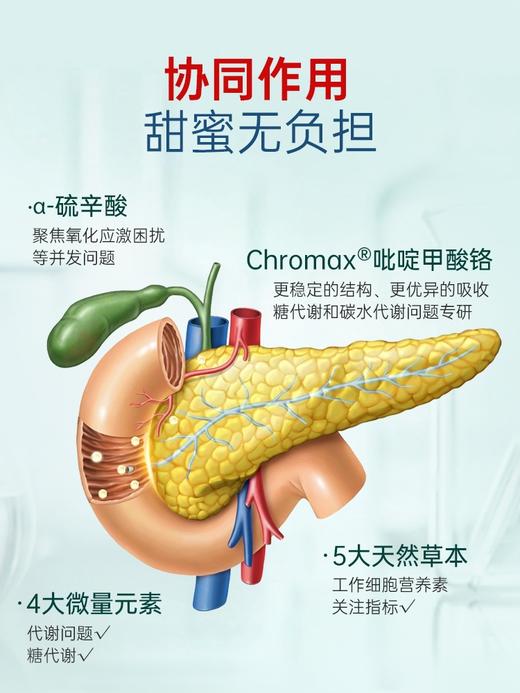NYO3血糖胶囊铬元素吡啶甲酸铬三价铬天然口服胰素苦瓜素非皂苷 商品图2