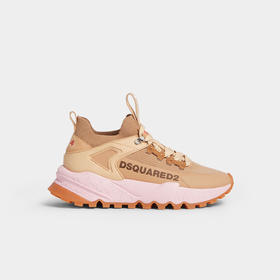 DSQUARED2 女士字母徽标印花休闲运动鞋 棕色 SNW0269 59207967 M3004