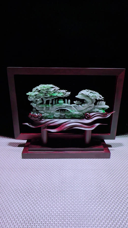 620832翡翠摆件【鹿鸣蝉音】 商品图4