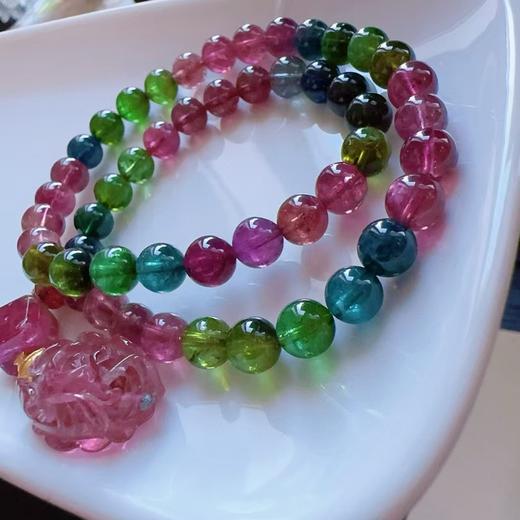 7mm-8mm多圈彩虹碧玺手链 商品图2