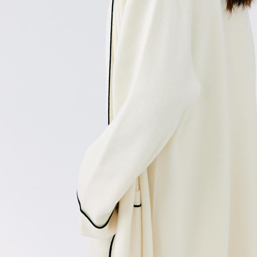 东黎 • 小山羊绒女士春季长款系带开衫 4715 商品图6