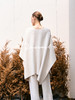 ZAANLI｜ZN60003 杏驼/既白 双面穿细腻感羊绒羊毛针织披肩外套 商品缩略图4