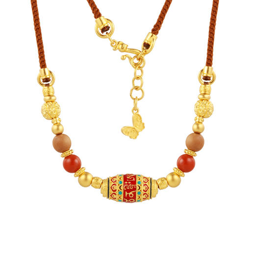 慧光文殊菩萨 足金古法金手链 黄金中国风项链时光臻藏系列【按克计价黄金2】MEMORA诗普琳GB297501 商品图12