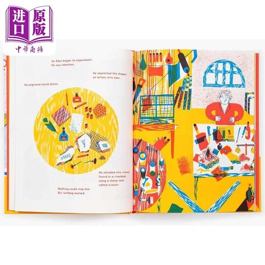【中商原版】遇见平版印刷师 Art for Kids Meet the Lithographer 英文原版 儿童艺术与创意绘本图画书 精装 进口童书读物 商品图4