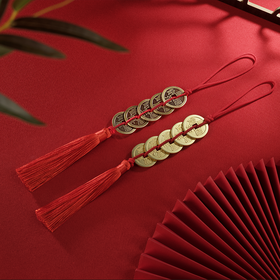 铜师傅《五帝钱》铜钱真金鎏镀铜工艺品 客厅家居工艺品挂件