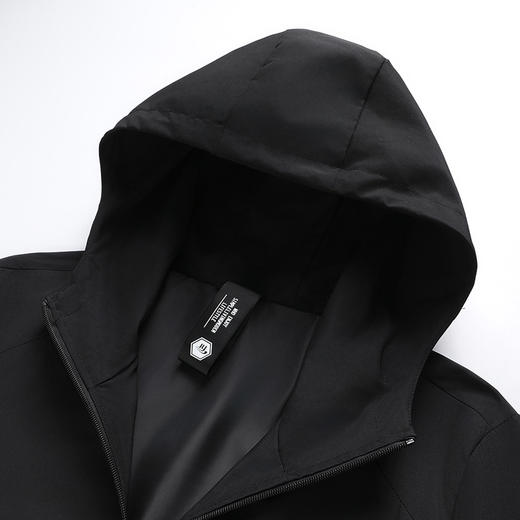 【特大码】【新款DPX】360斤大依优型大码中长款连帽风衣潮流加肥加大码上衣外套休闲男士 商品图8