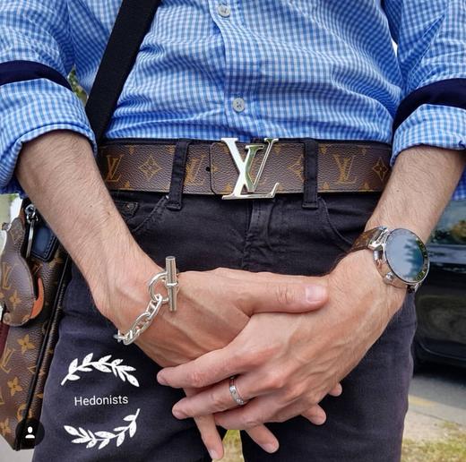 驴家 腰带 进口定制磨砂五金 扣搭配专制小牛皮带身 时尚百搭 商品图0