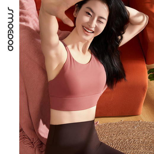 2025春夏SMOEDOD/水沐伊朵固定一体杯瑜伽美背弹力稳定莱卡亲肤透气50193 商品图3