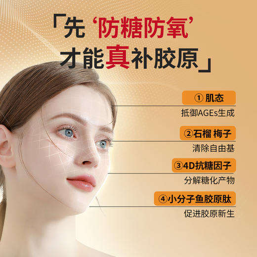 【18盒装】美国AMERRITION麦瑞绅坤胶原蛋白肽抗糖液态饮祛黄抗氧 商品图2