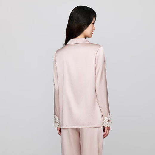 【3F】安莉芳桑蚕丝混纺长袖小翻领睡衣女士家居服套装EL00765 商品图2