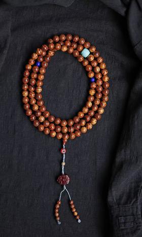 虎皮水波纹海黄手串 1.0x108颗