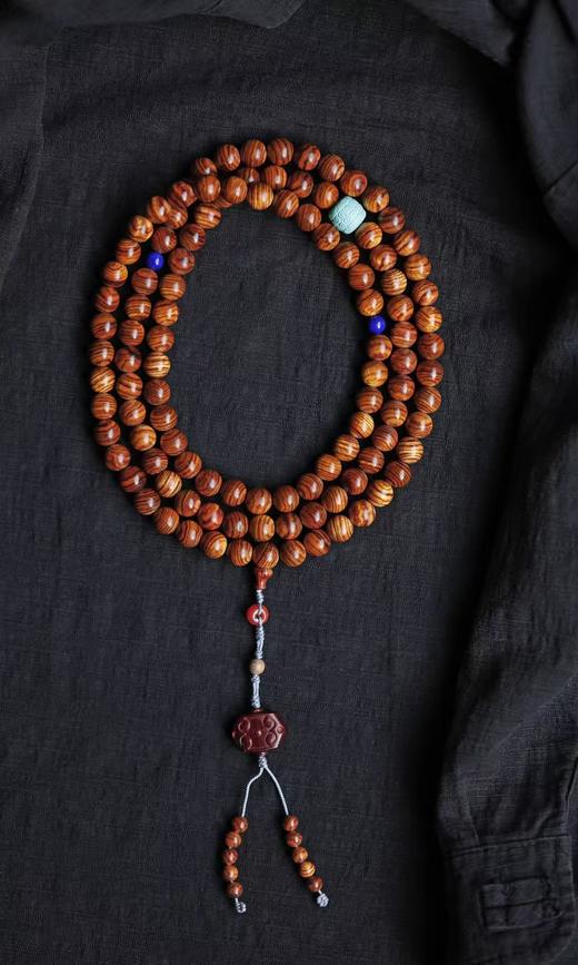 虎皮水波纹海黄手串 1.0x108颗 商品图0