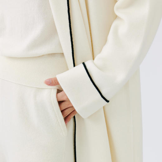 东黎 • 小山羊绒女士春季长款系带开衫 4715 商品图8