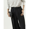 COCOBELLA静奢风高智感打褶西裤春商务休闲直筒阔腿裤PA3069 商品缩略图2
