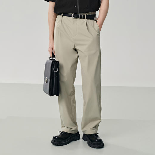 GXG男装 零压系列透气速干西装裤宽松直筒轻薄休闲裤 夏季热卖 商品图2
