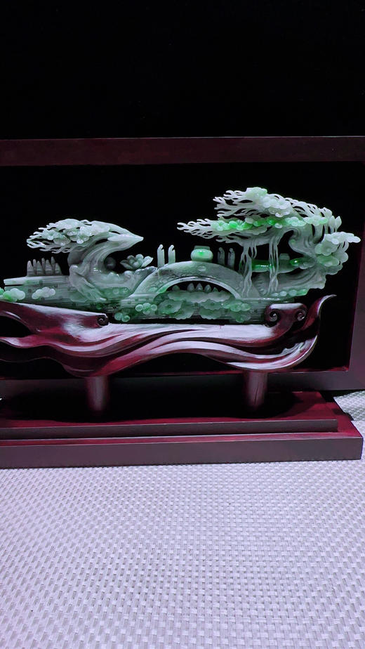 620830翡翠摆件【鹿鸣蝉音】 商品图5