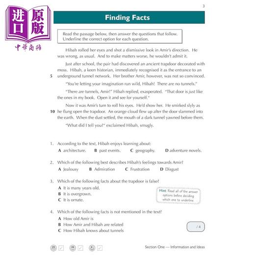 【中商原版】英国CGP 11+GL英语阅读理解练习册评估测试8-9岁附在线版English Comprehension Practice Book Assessment Tests 商品图1