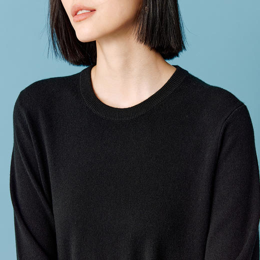 东黎 • 山羊绒女士圆领长袖简约连衣裙 4939 商品图11