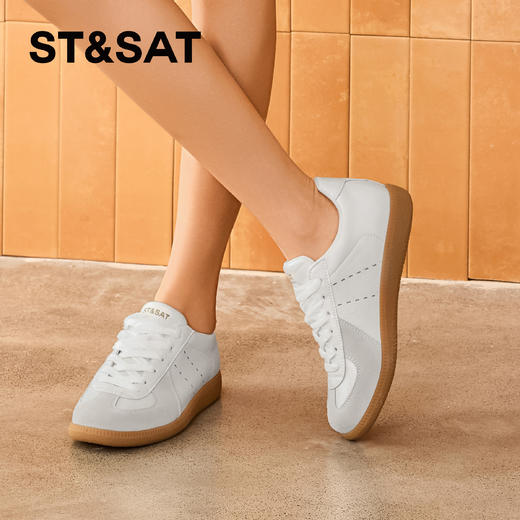星期六舒适平底百搭德训鞋SSD1112C7E 商品图1