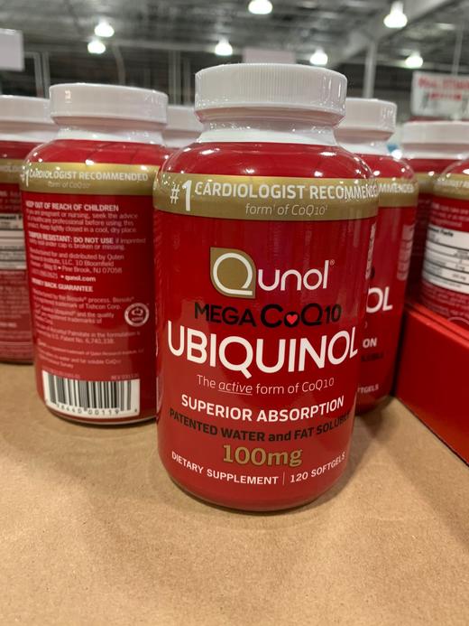 终于有货了！代买！Qunol MEGA的Q10是一款水溶性的、还原型辅酶Q10，提供有别于其它品牌三倍功效CoQ10，水溶性，纯天然，更易被身体吸收 商品图2