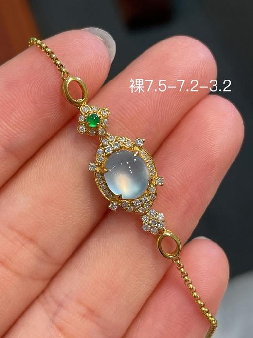 蛋面翡翠手链 商品图0