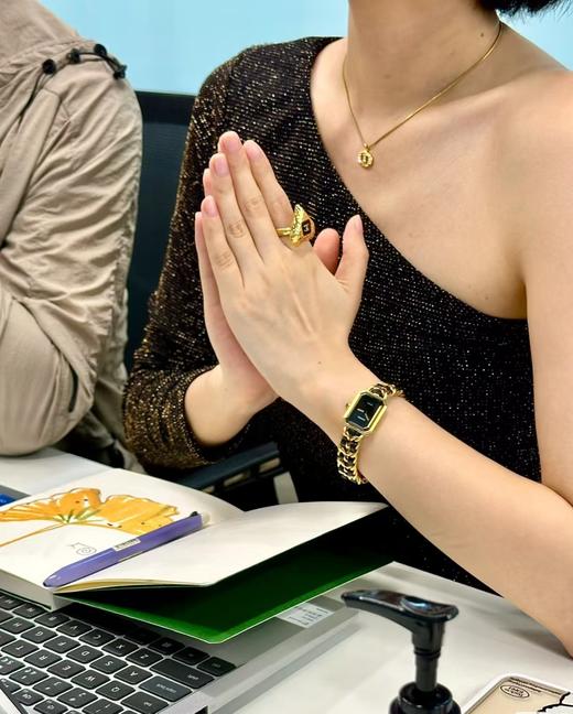 经典香奶奶方糖原装机芯纯皮表链石英手表 商品图8