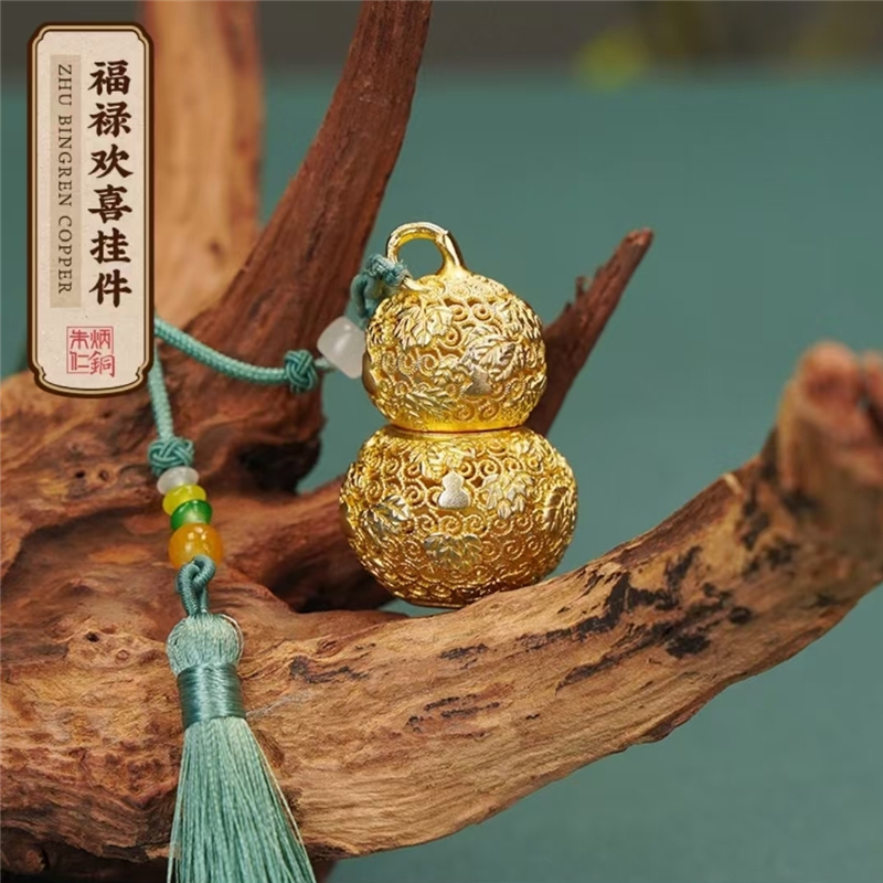朱炳仁铜 福禄欢客开合版