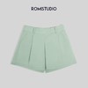 ROMI STUDIO宽松百搭雾绿色质感满满廓版衬衣短裤套装T3044/K3073 商品缩略图3