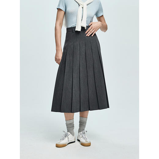 棉仓363617009-初棉学院褶裙 商品图1