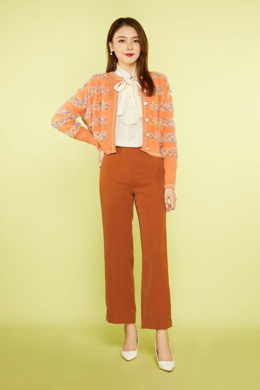 Le Malene 立领荷叶边飘带衬衣 11446 商品图4