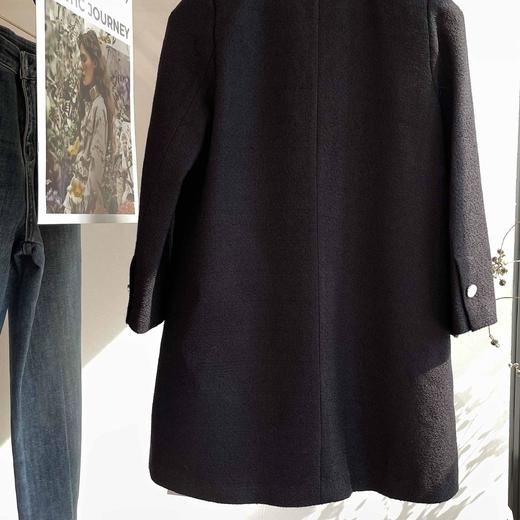 顺丰包邮洛诗琳53543设计感小香风外套春季V领7分袖中长外套02018 商品图4