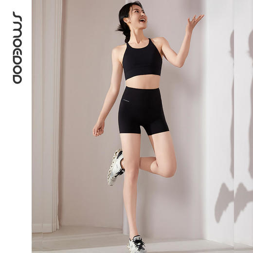 2025春夏SMOEDOD/水沐伊朵三分瑜伽短裤后腰口袋高弹收腹不挑身材吸排速干耐磨6622 商品图4