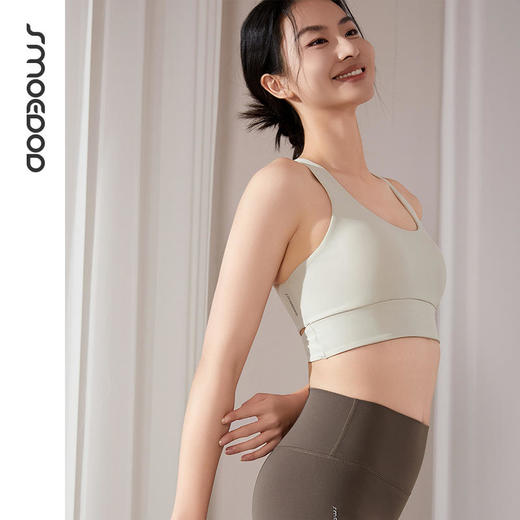 2025春夏SMOEDOD/水沐伊朵固定一体杯大圆美背透气速干稳固防震高强度瑜伽运动健身50179 商品图1