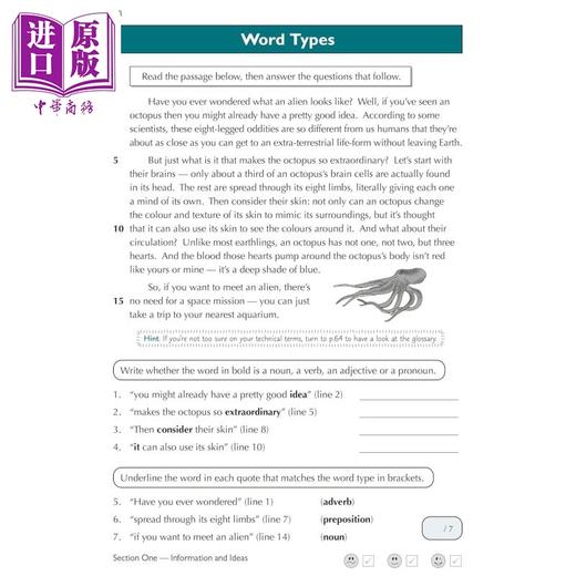 【中商原版】英国CGP 11+GL英语阅读理解练习册评估测试8-9岁附在线版English Comprehension Practice Book Assessment Tests 商品图2