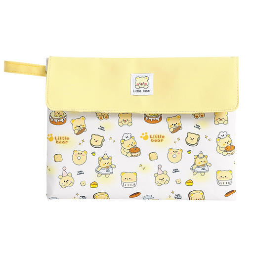 【可收纳约20本】奶油小熊文件袋 双层分层收纳 可收纳约20本 提升收纳能力 磁吸开合 轻松拿取 收纳袋补习袋试卷袋 商品图4