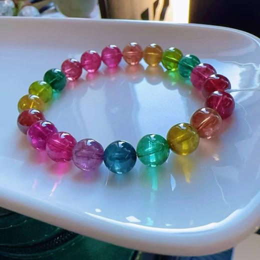 9mm-10mm单圈彩虹碧玺手串 商品图1