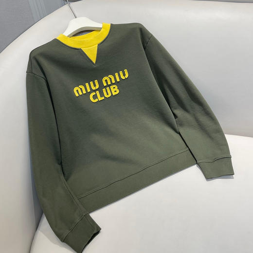 贸易公司订单miumiu撞色字母卫衣020802 商品图4