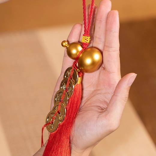 朱炳仁铜 葫芦挂件 五帝钱+铜葫芦 装饰配饰 商品图4