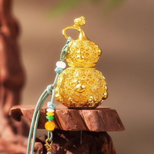 朱炳仁铜福禄欢喜大挂件包挂装饰配件花丝工艺葫芦礼物玄学小摆件 商品图2