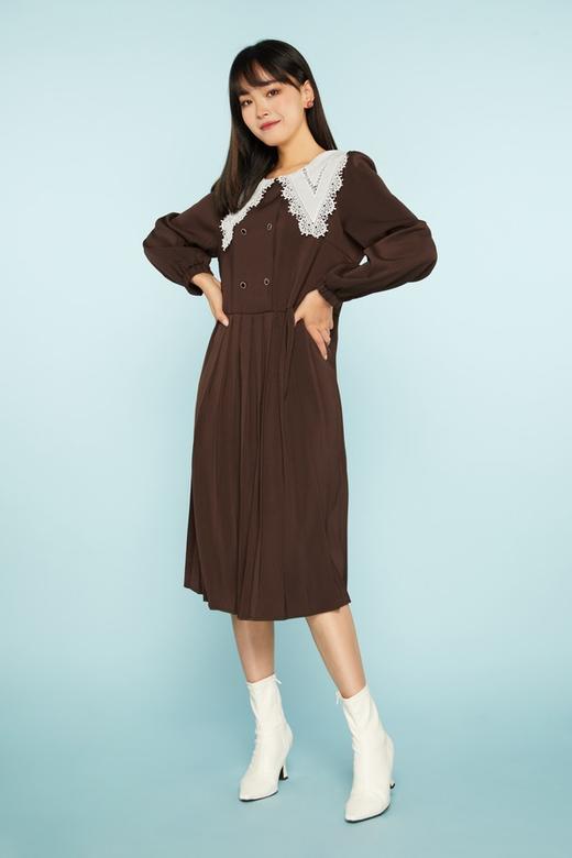 ANSUABEL 复古彼得潘领连衣裙 11427 商品图1