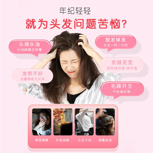 EGUOO美国原装进口MBTI养发桶女性复合维生素vc软糖养发护肤甲4S 商品图1