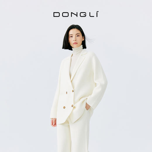 东黎 • 秀场同款 山羊绒女士春季西服开衫 4152 商品图1