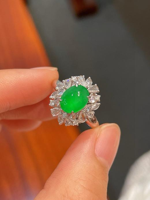 蛋面翡翠戒指 商品图1