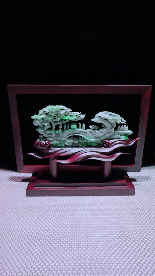 620832翡翠摆件【鹿鸣蝉音】 商品图5