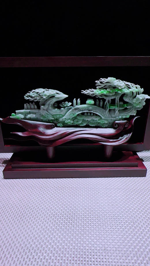 620830翡翠摆件【鹿鸣蝉音】 商品图3